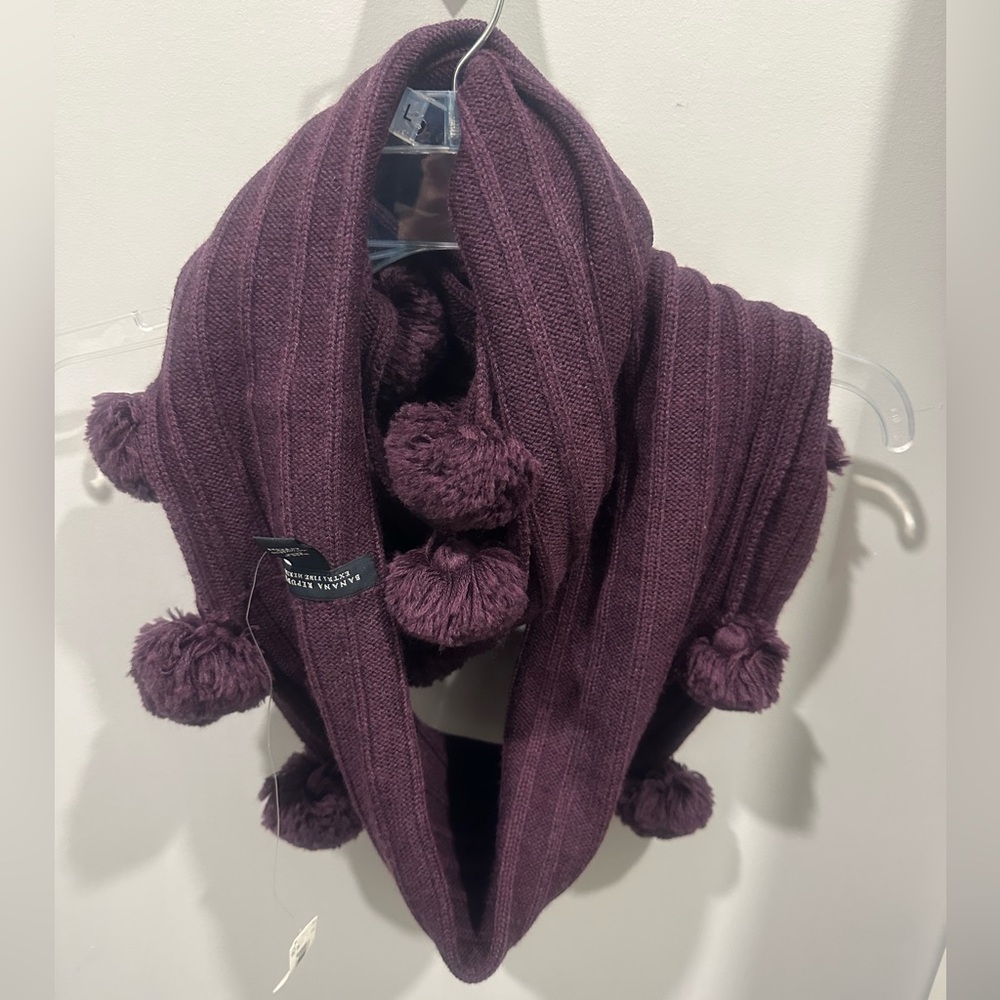 Banana Republic Infinity Scarf with Pom Poms
